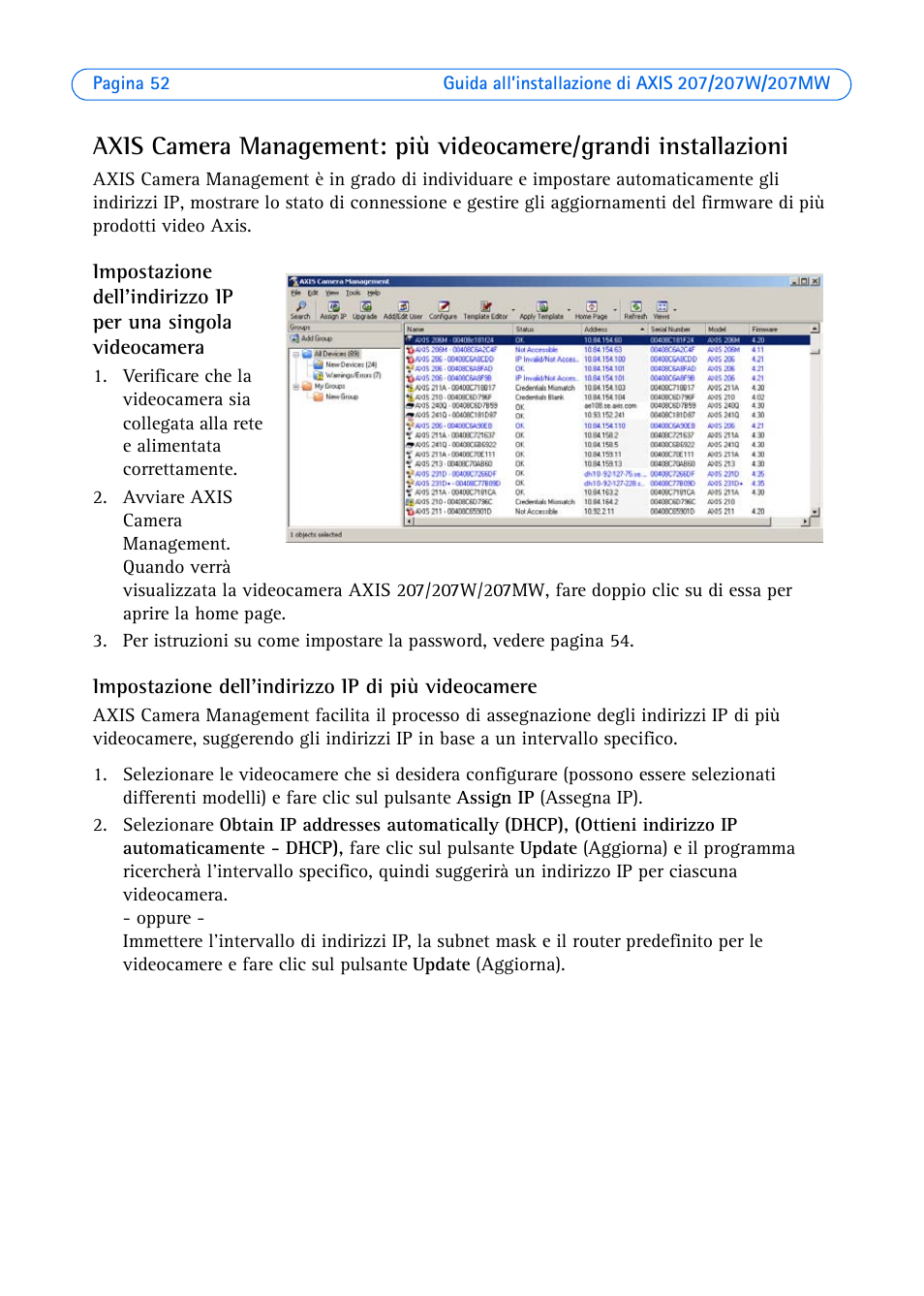 Axis Communications AXIS 207W User Manual | Page 52 / 73