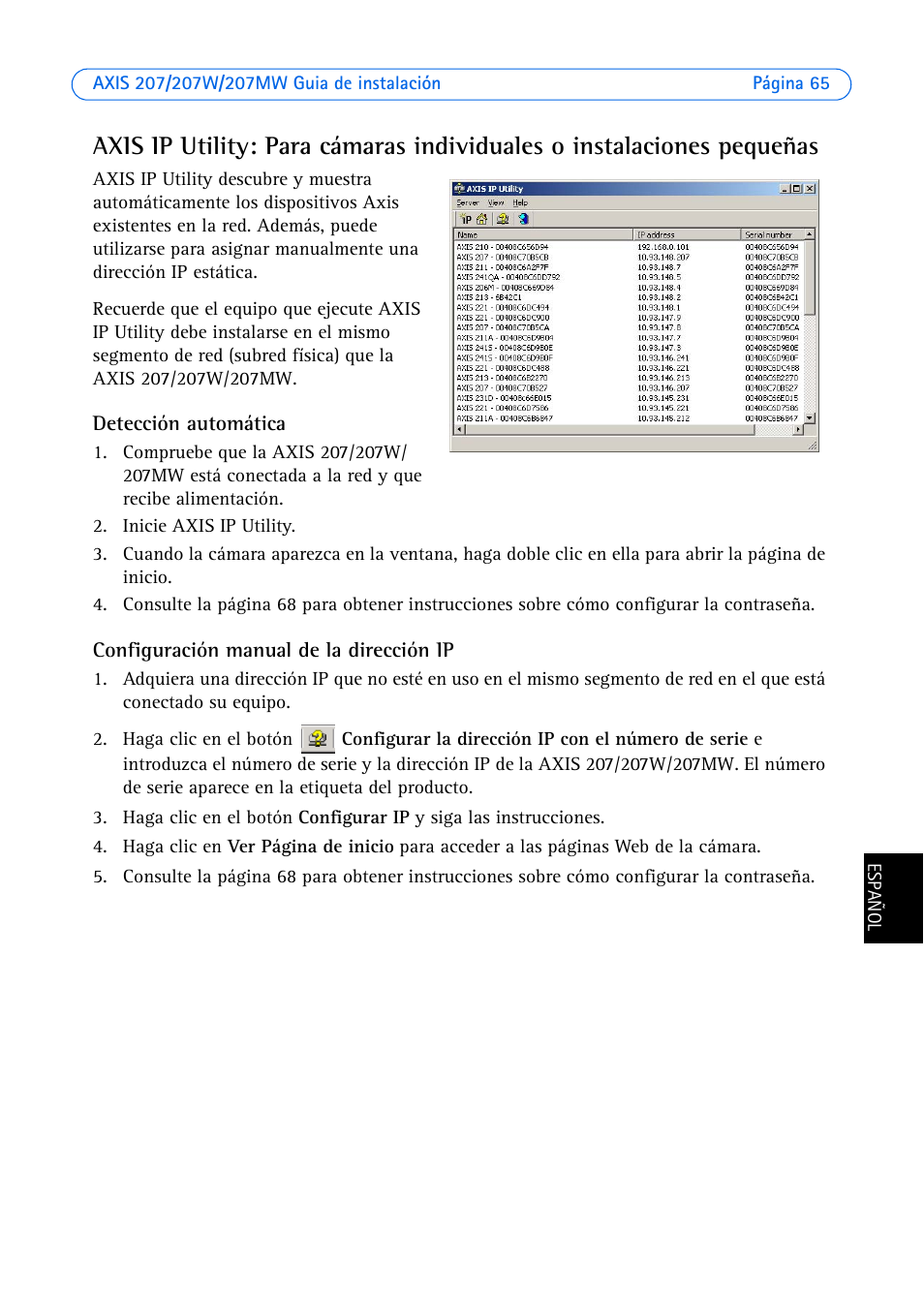 Axis Communications AXIS 207W User Manual | Page 65 / 73