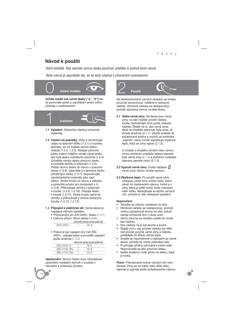 Návod k použití | Fagor 2VFP-400X User Manual | Page 16 / 26