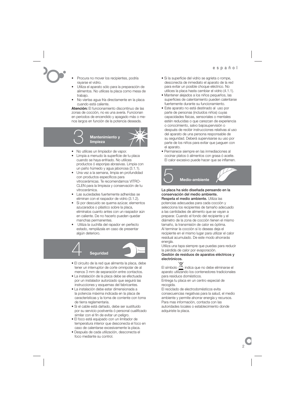 Fagor 2VFP-400X User Manual | Page 3 / 26