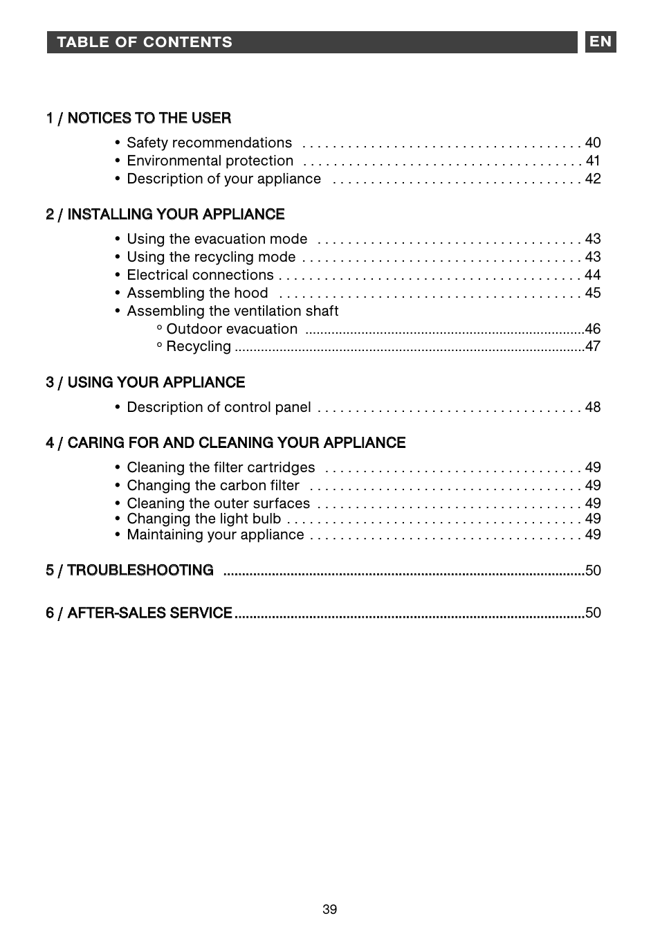 Fagor CFB-1000AIX User Manual | Page 39 / 76