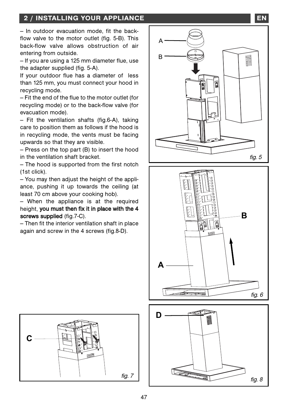 Fagor CFB-1000AIX User Manual | Page 47 / 76