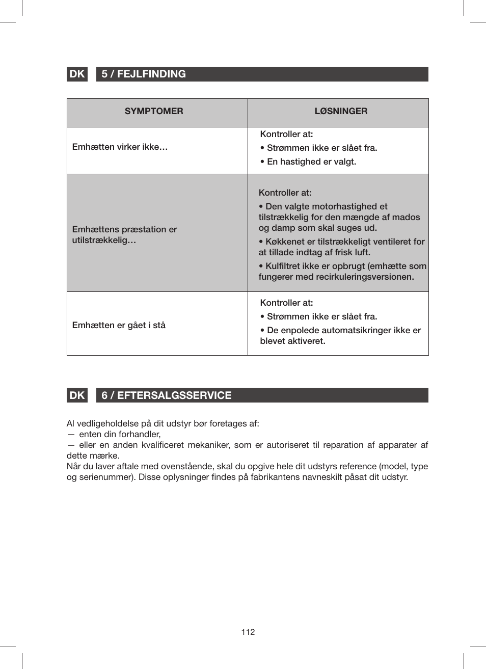 Fagor 9CFV92IX User Manual | Page 112 / 144