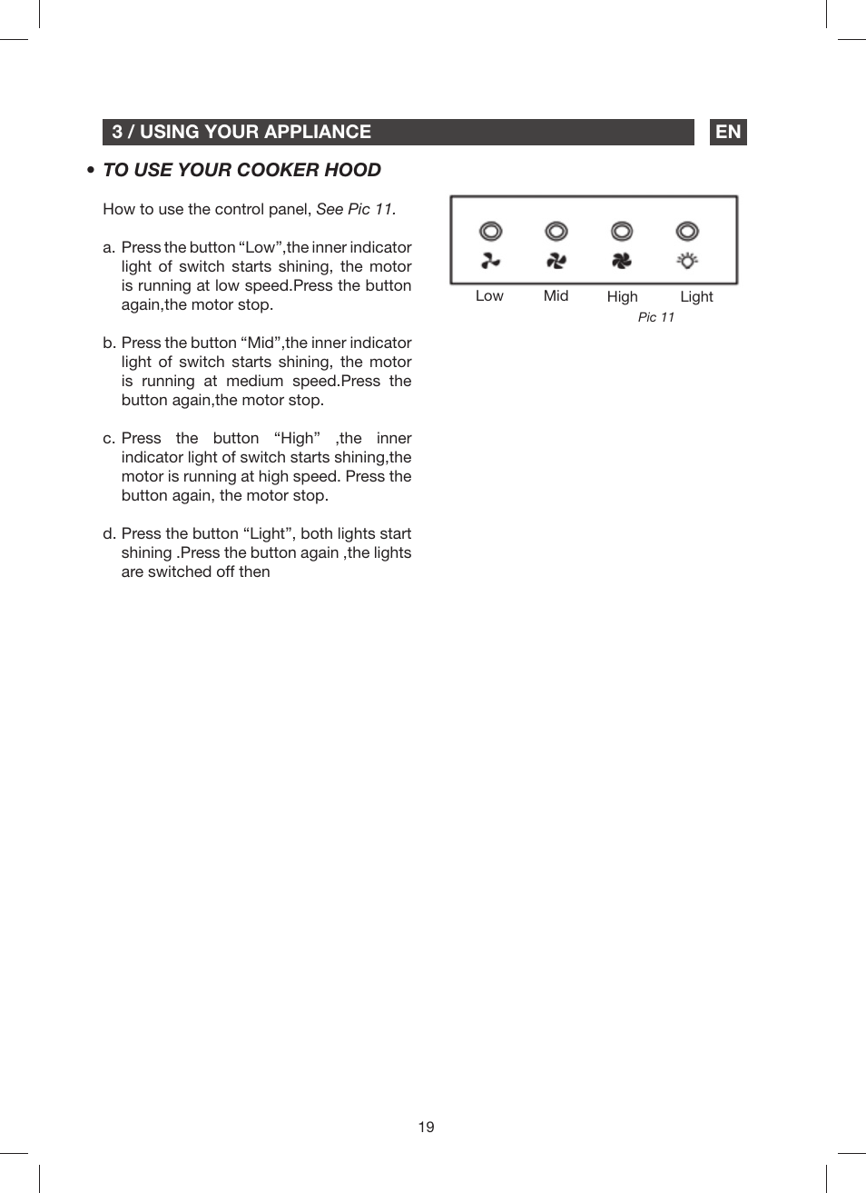Fagor 9CFV92IX User Manual | Page 19 / 144