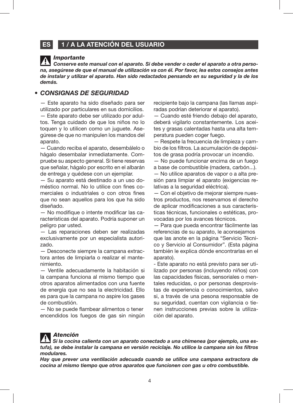 Fagor 9CFV92IX User Manual | Page 4 / 144