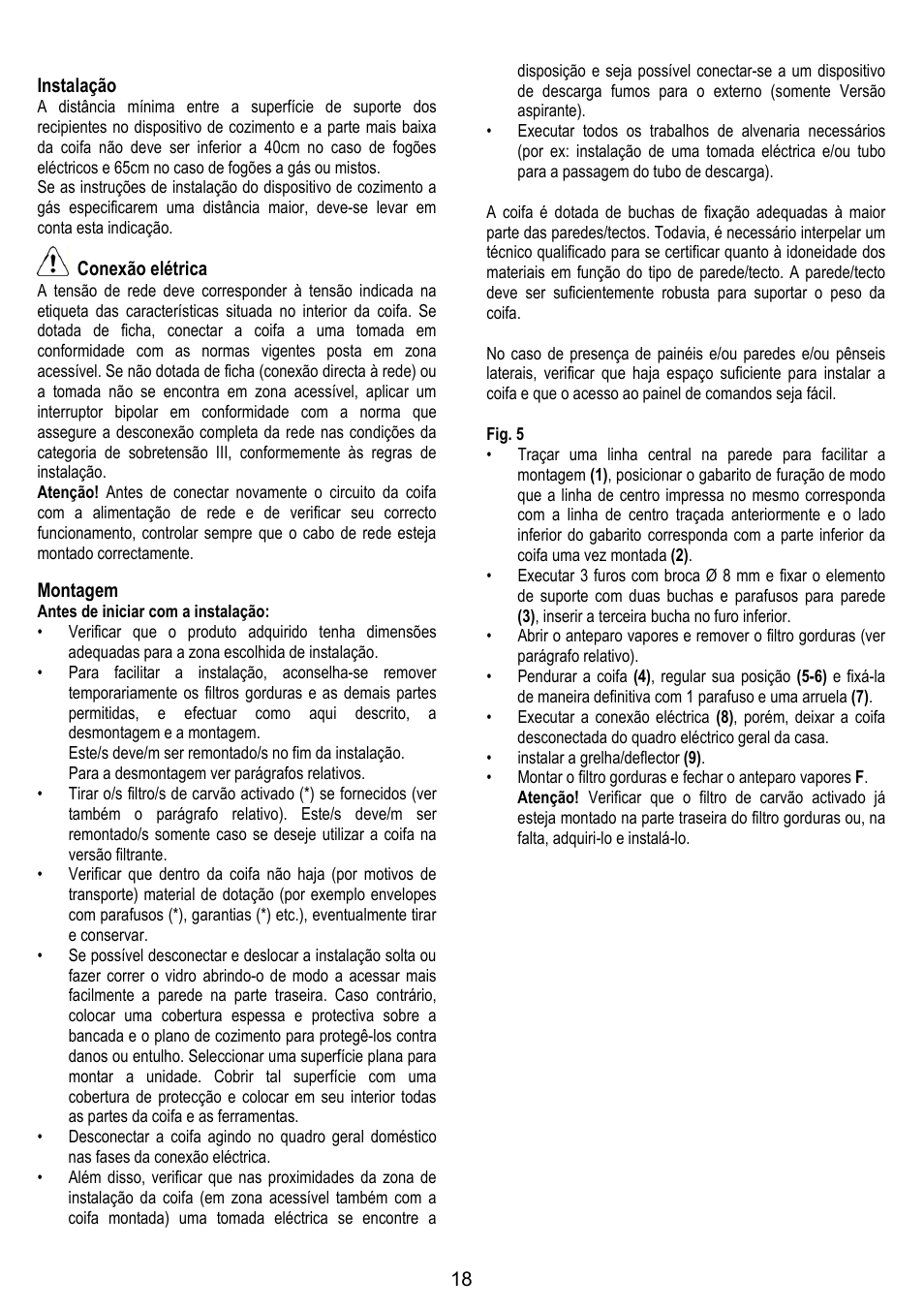 Fagor 3CFT-MINITILE User Manual | Page 18 / 24