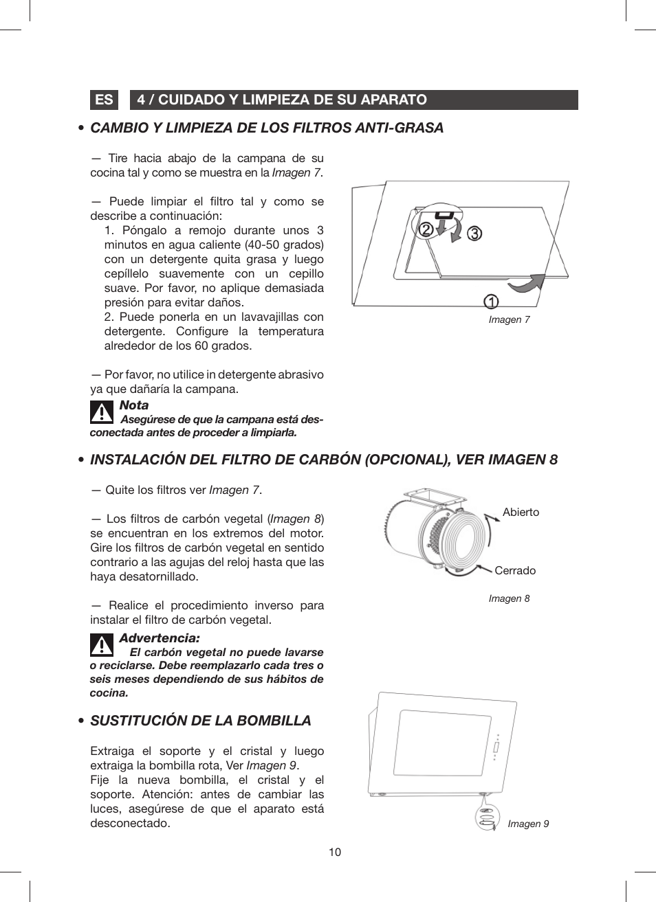 Fagor 9CFM60N User Manual | Page 10 / 144