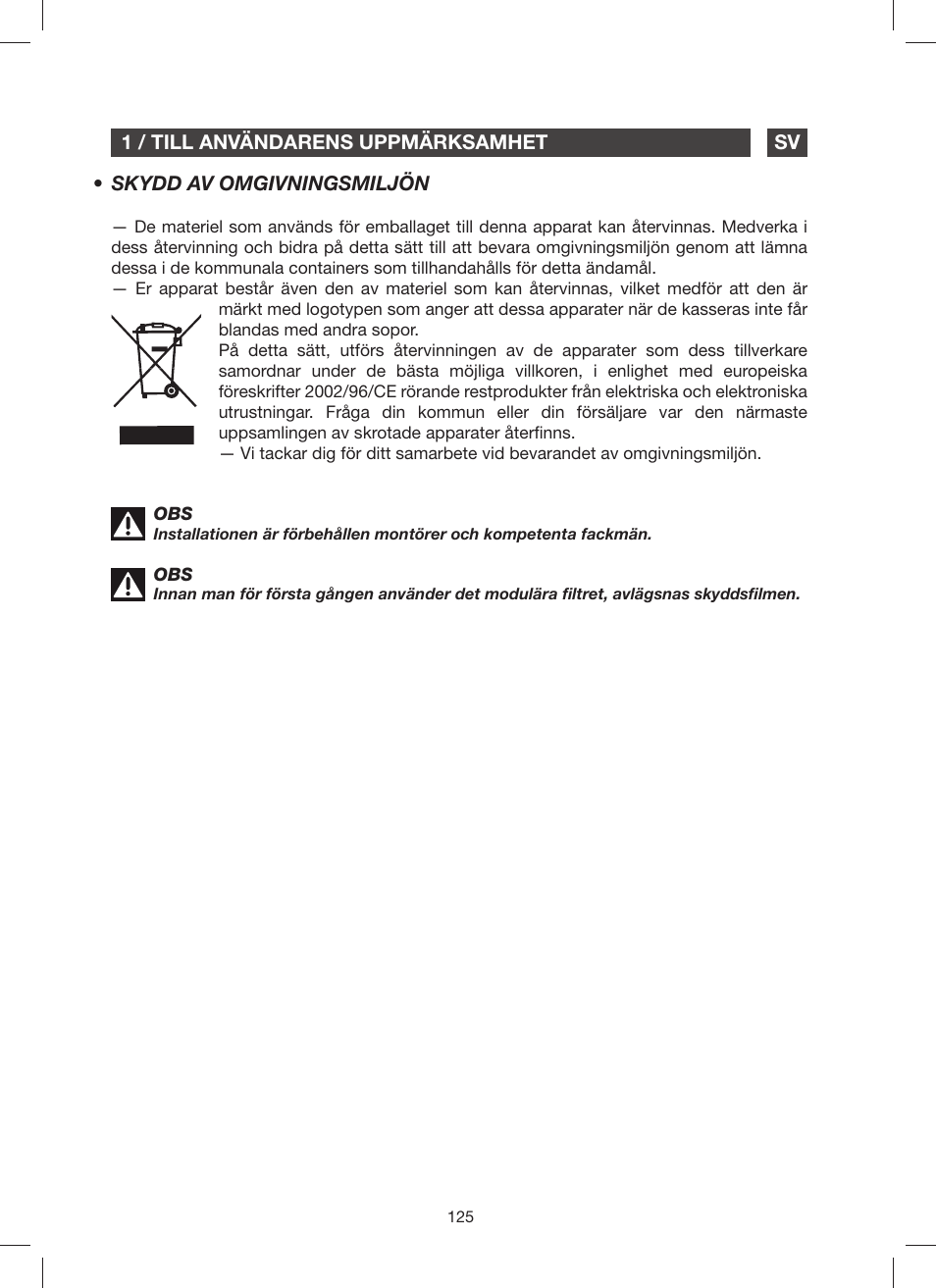 Fagor 9CFM60N User Manual | Page 125 / 144