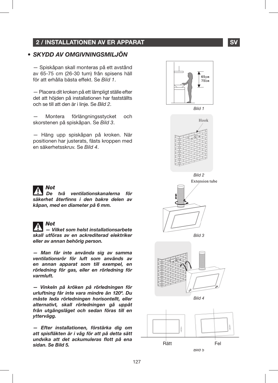 2 / installationen av er apparat sv, Skydd av omgivningsmiljön | Fagor 9CFM60N User Manual | Page 127 / 144