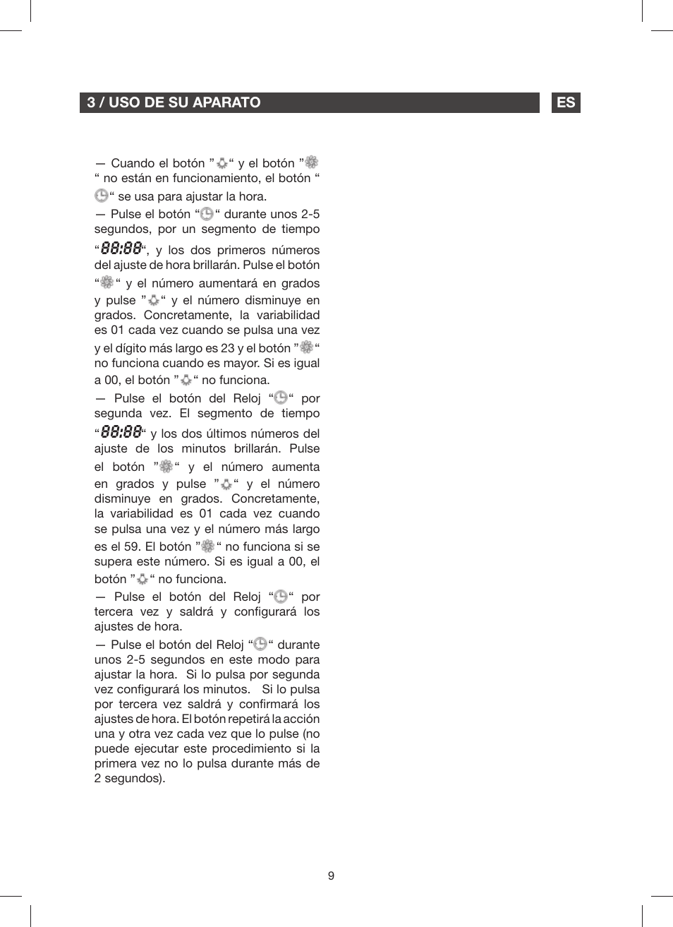 Fagor 9CFM60N User Manual | Page 9 / 144