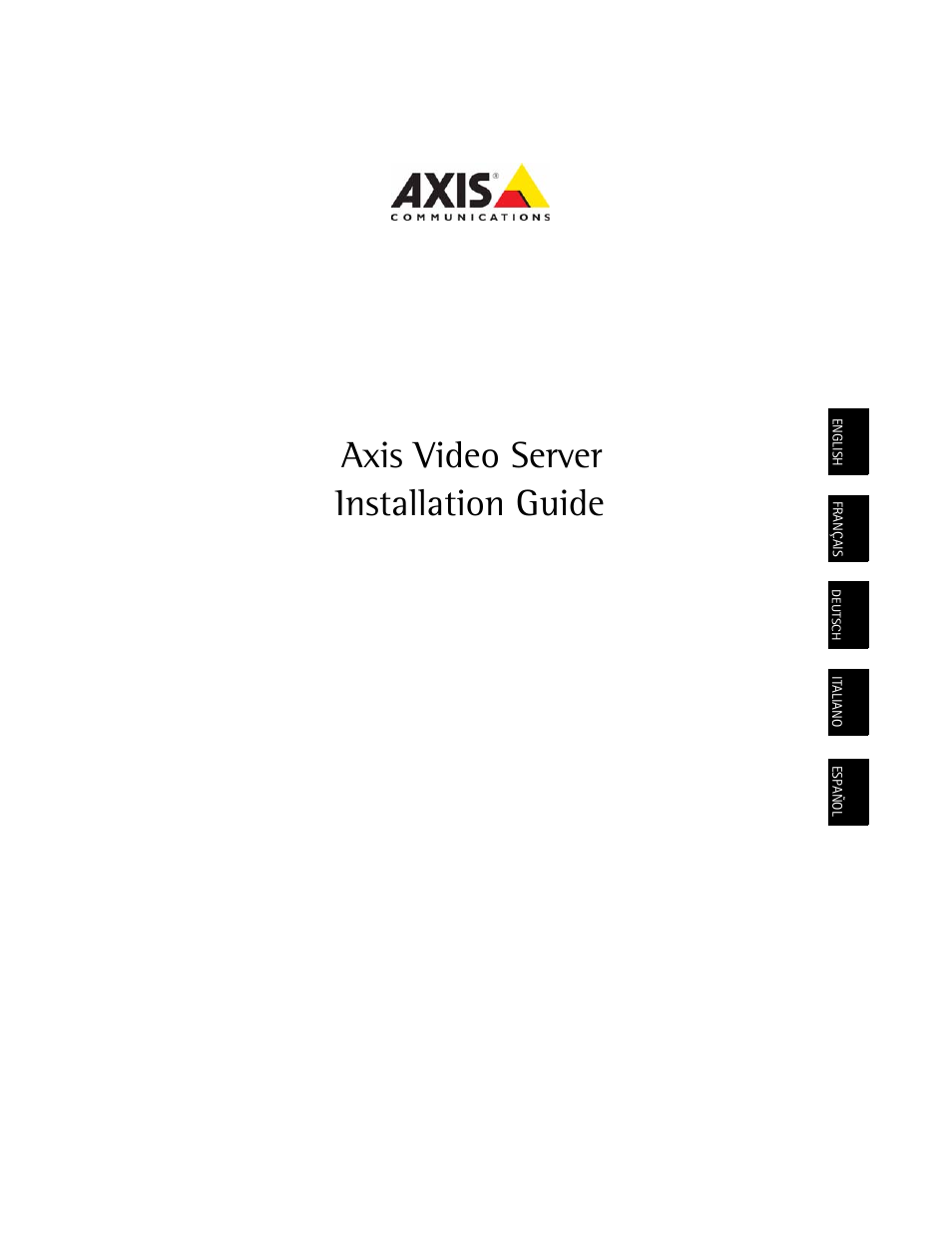 Axis Communications Axis Video Server AXIS 242S IV User Manual | 54 pages