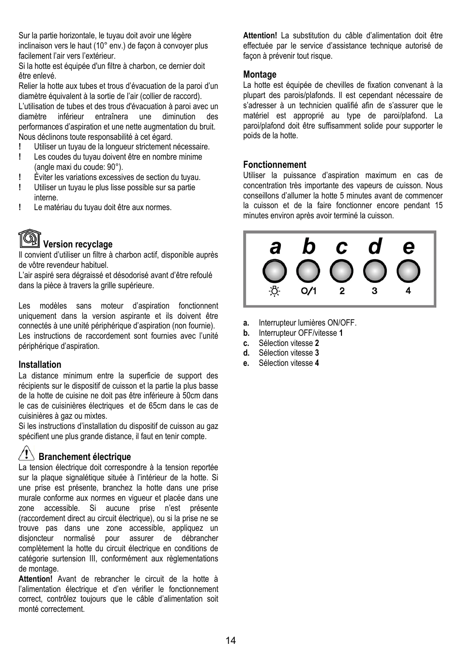 Fagor CFP-60AX User Manual | Page 14 / 40