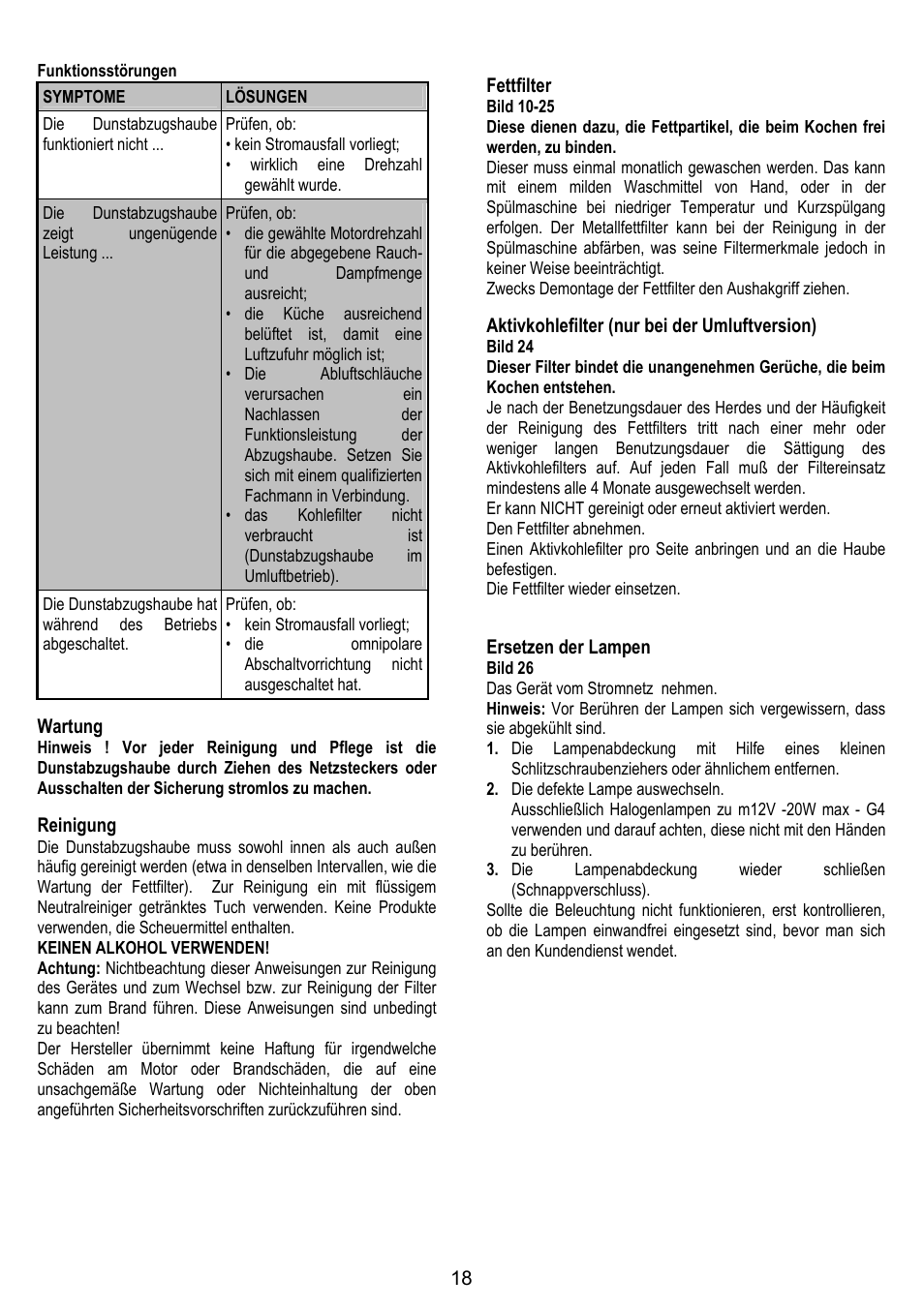 Fagor CFP-60AX User Manual | Page 18 / 40