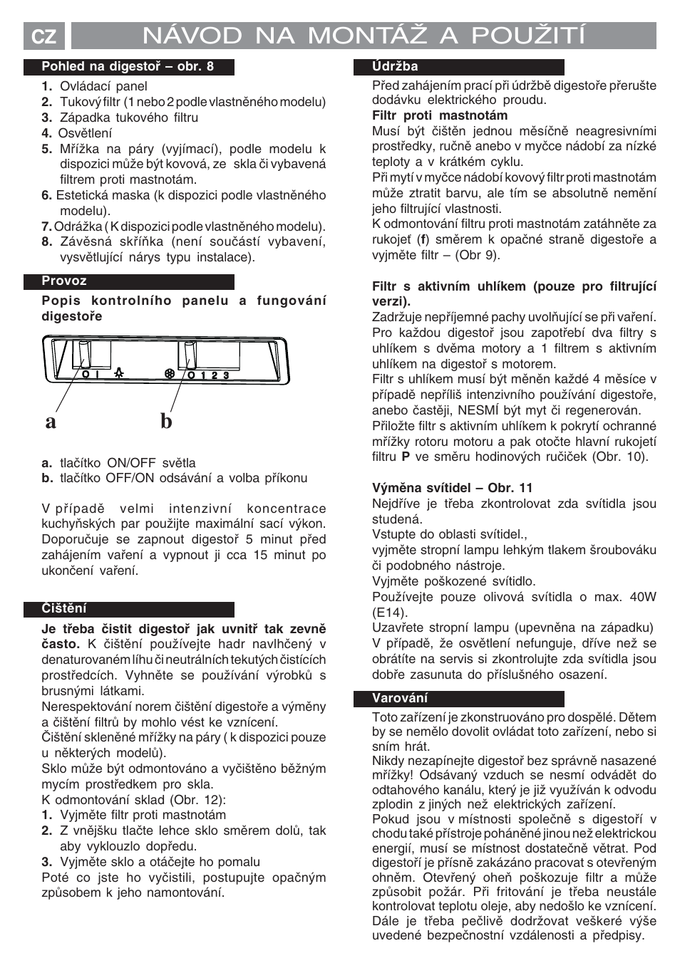 Návod na montáž a použití | Fagor AF3-647N User Manual | Page 24 / 40
