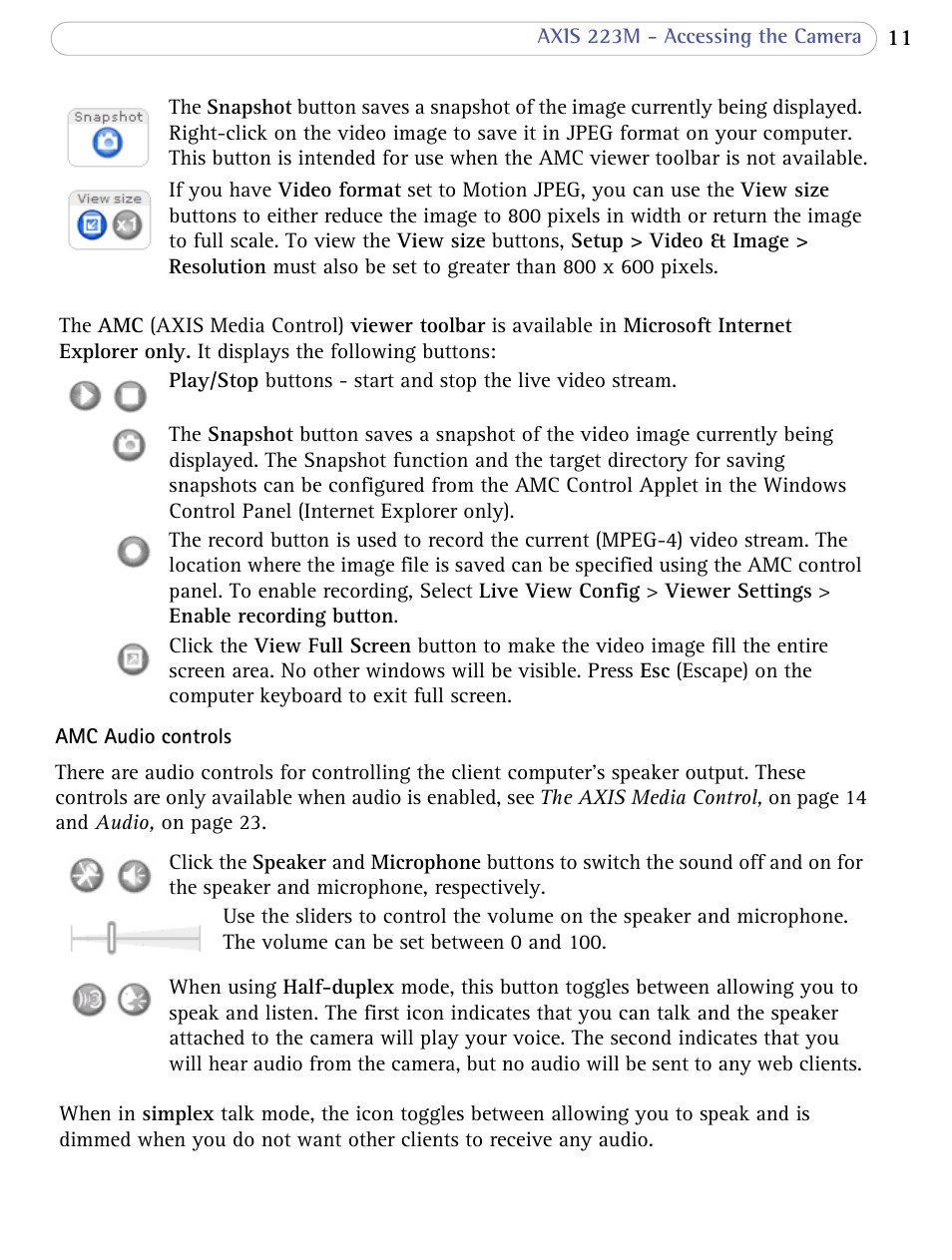 Axis Communications AXIS 223M User Manual | Page 11 / 70
