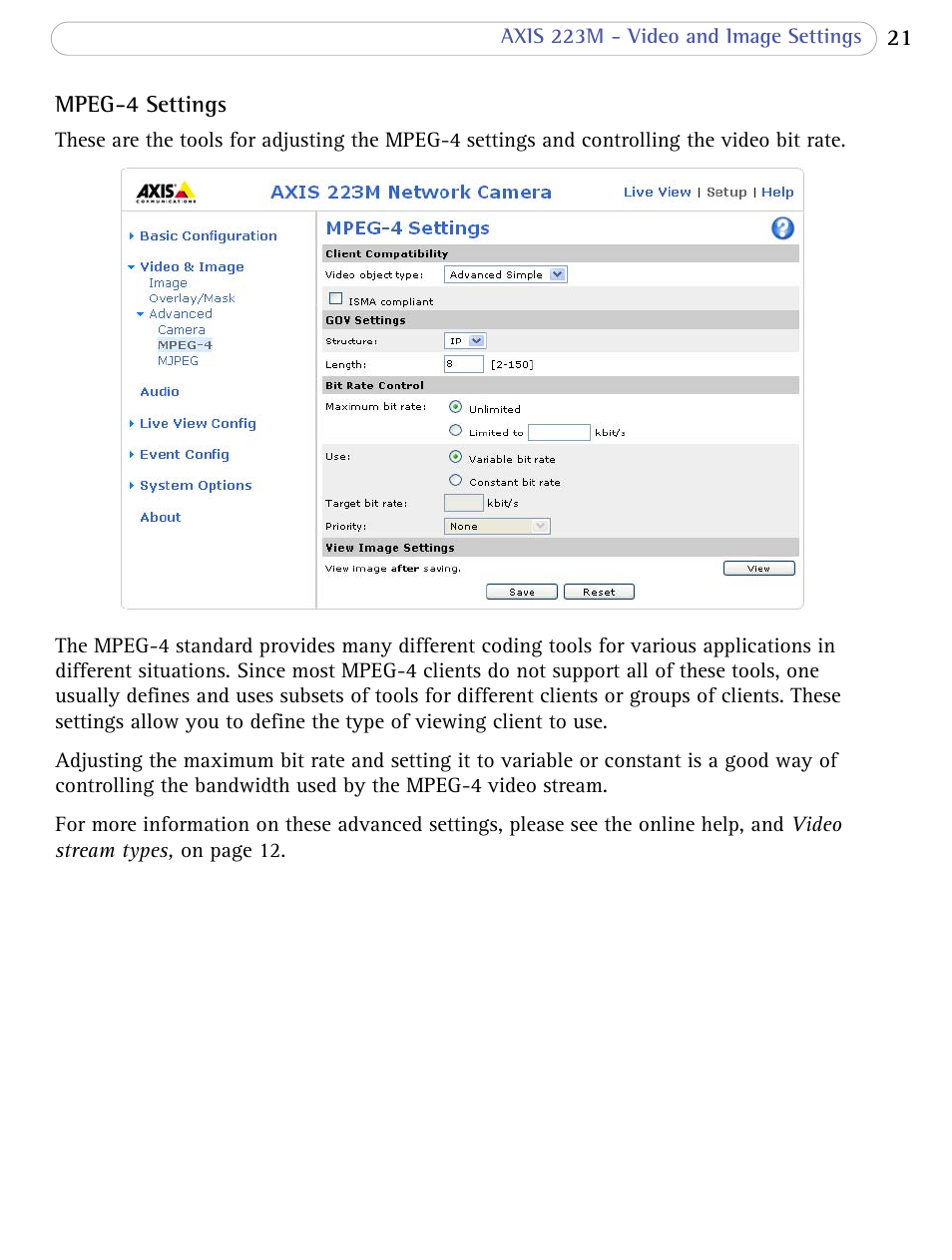 Axis Communications AXIS 223M User Manual | Page 21 / 70