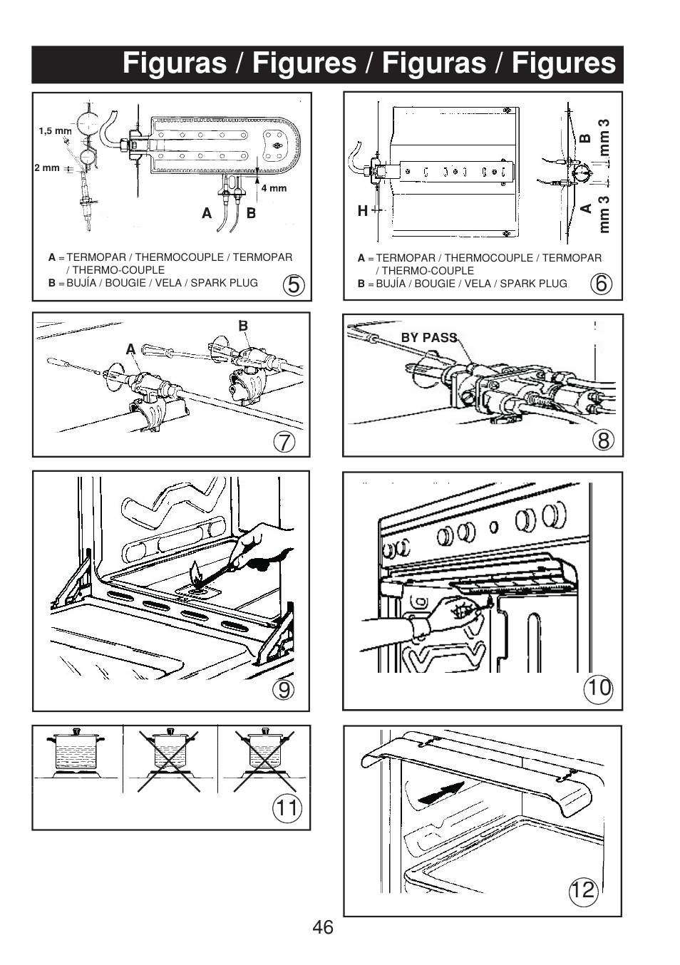 Figuras / figures / figuras / figures | Fagor 3CF-540SI BUT User Manual | Page 46 / 48