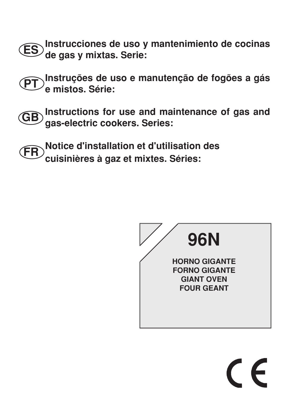 Fagor 3CF-950SXBUT User Manual | 48 pages