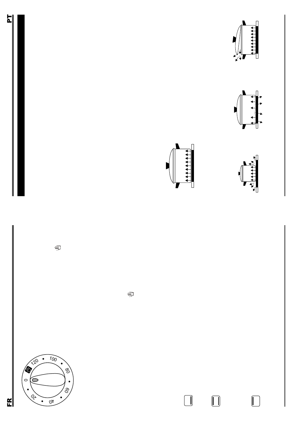 Utilização da vitrocerâmica, 5 allumage et extinction de la resistance du four, 6 types de travail | Fagor 4CF-564V User Manual | Page 28 / 34