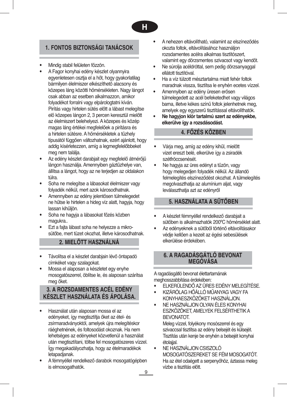 Fagor WOKECOFORZA28 User Manual | Page 9 / 20