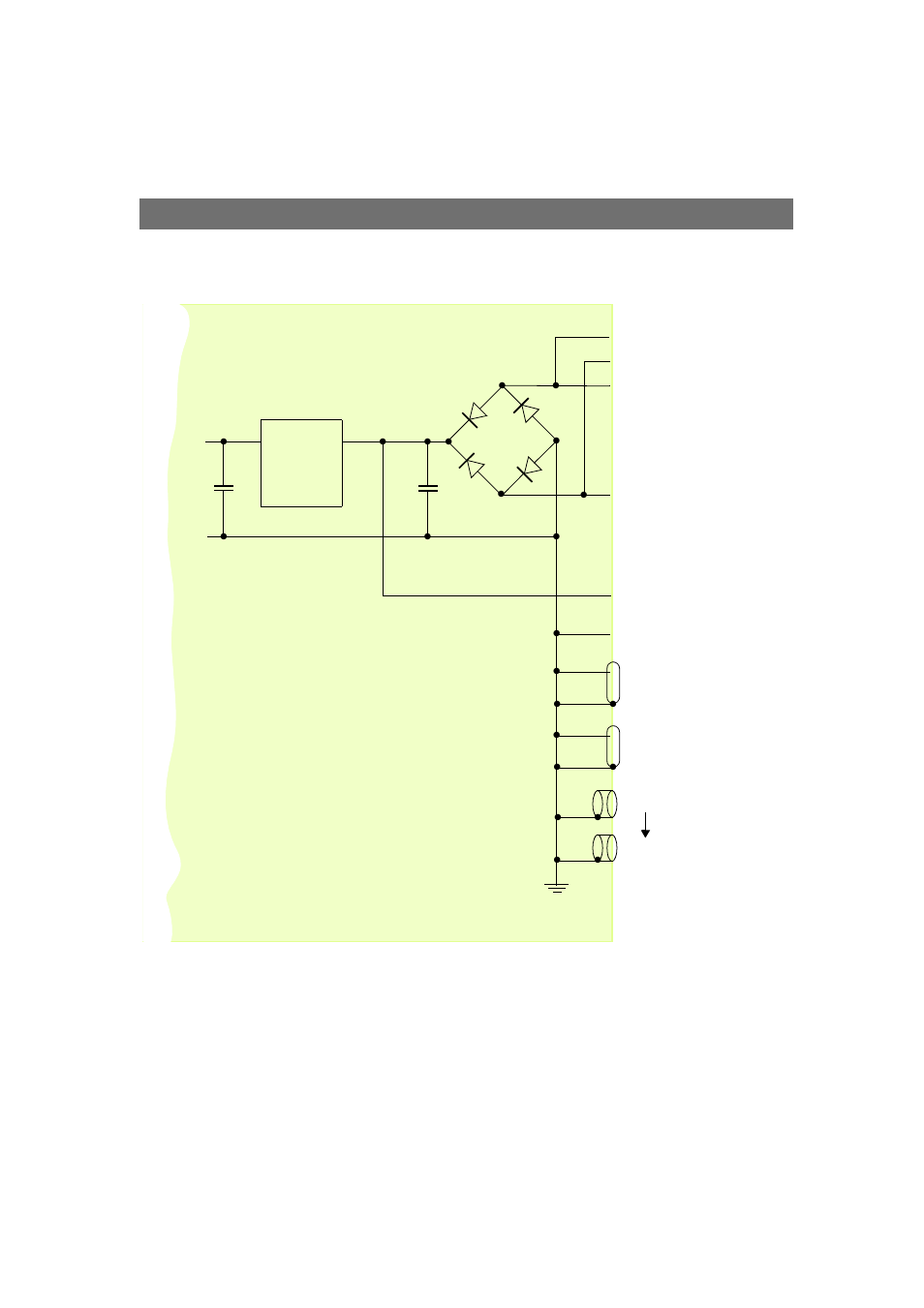 Mode power supply 3.3v, Switch, Power and ground | Internal | Axis Communications 2401 User Manual | Page 54 / 87