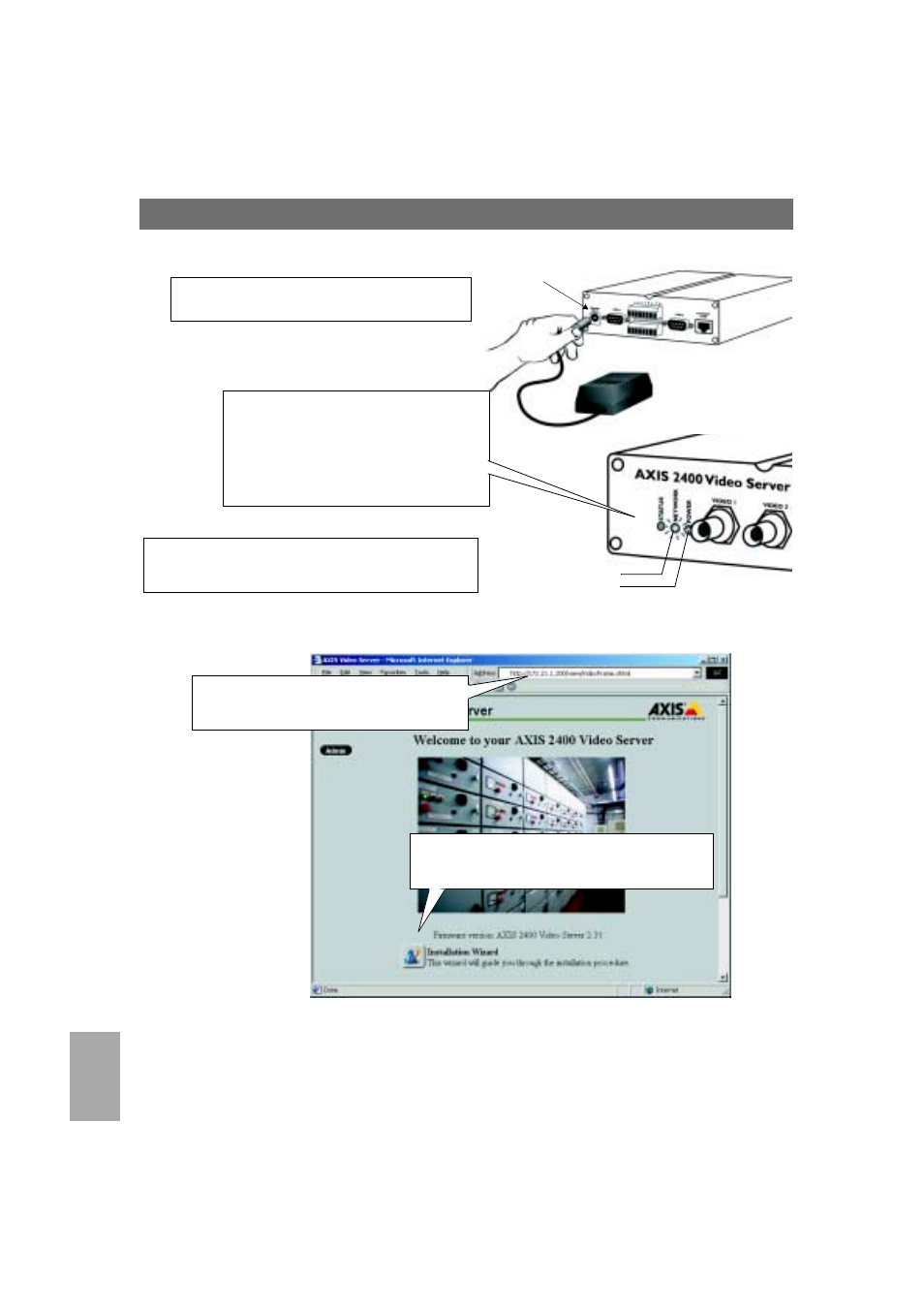 Instalar en una red | Axis Communications 2401 User Manual | Page 80 / 87