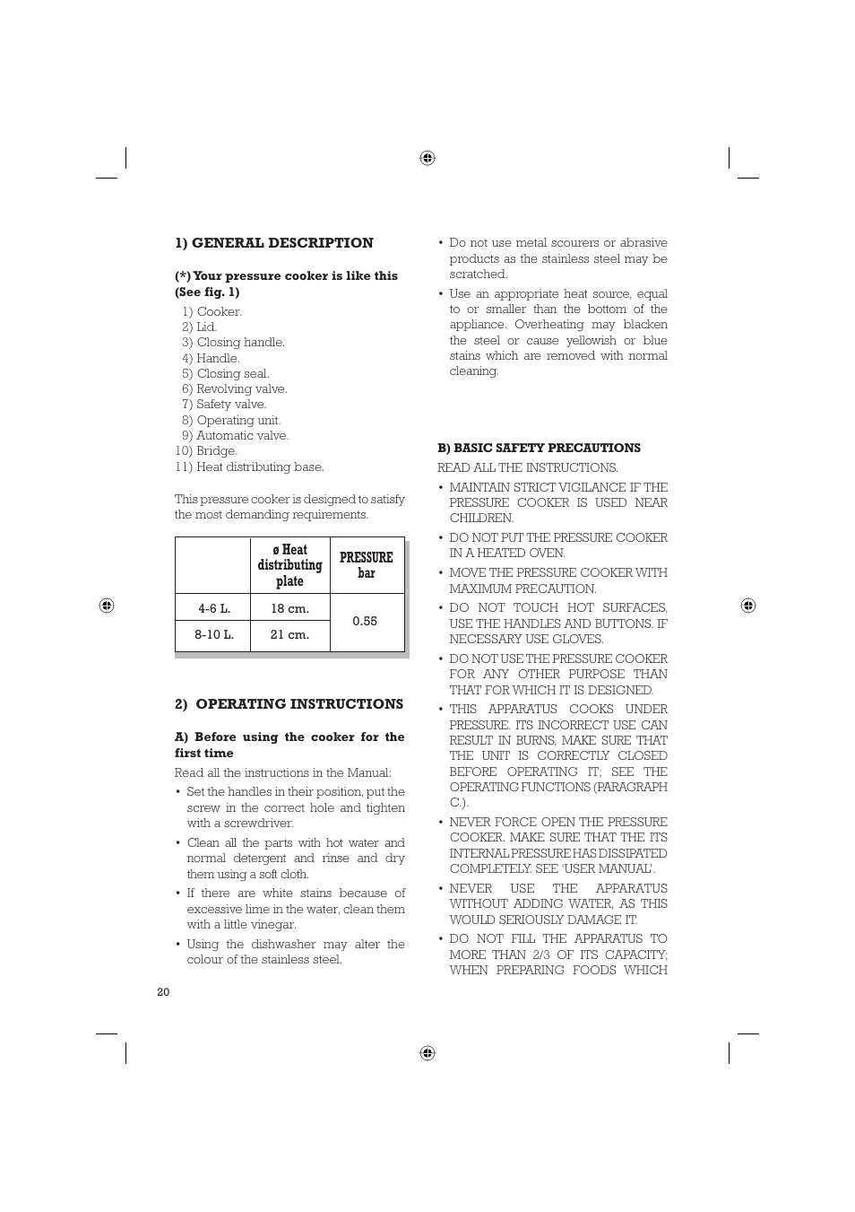 Fagor LÍNEA CLASSIC. GAMAS: 4, 6, 8 ,10 User Manual | Page 22 / 26