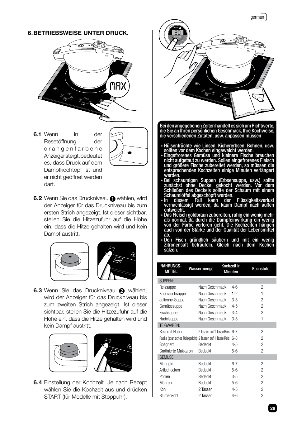 Fagor CHEF XTRA User Manual | Page 29 / 88