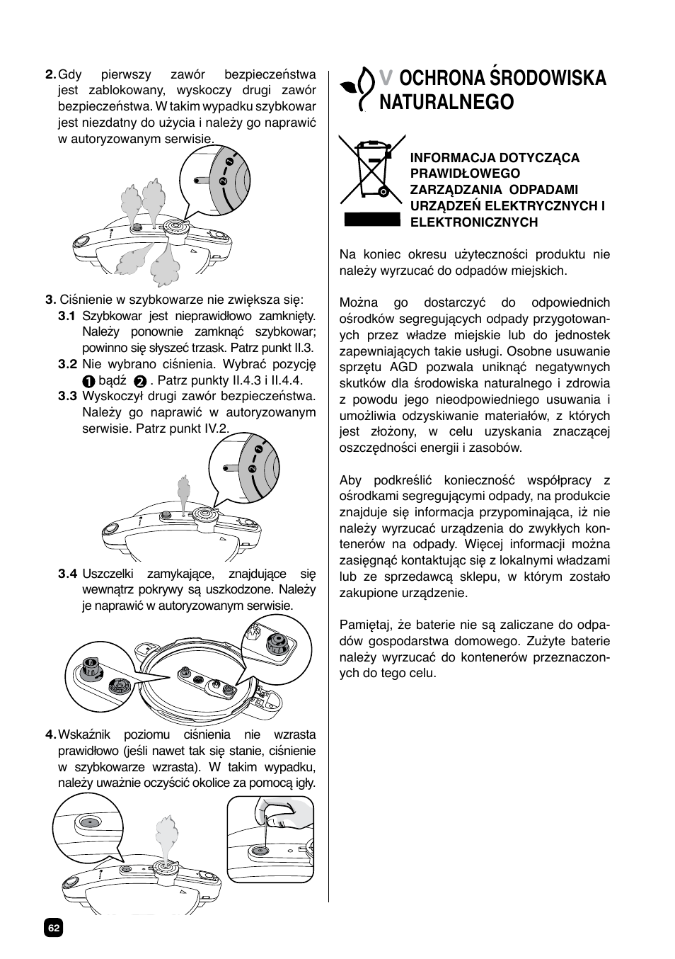Vochrona środowiska naturalnego | Fagor CHEF XTRA User Manual | Page 62 / 88