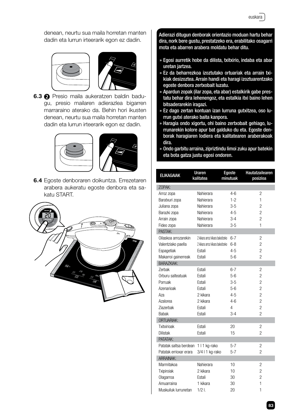 Fagor CHEF XTRA User Manual | Page 83 / 88