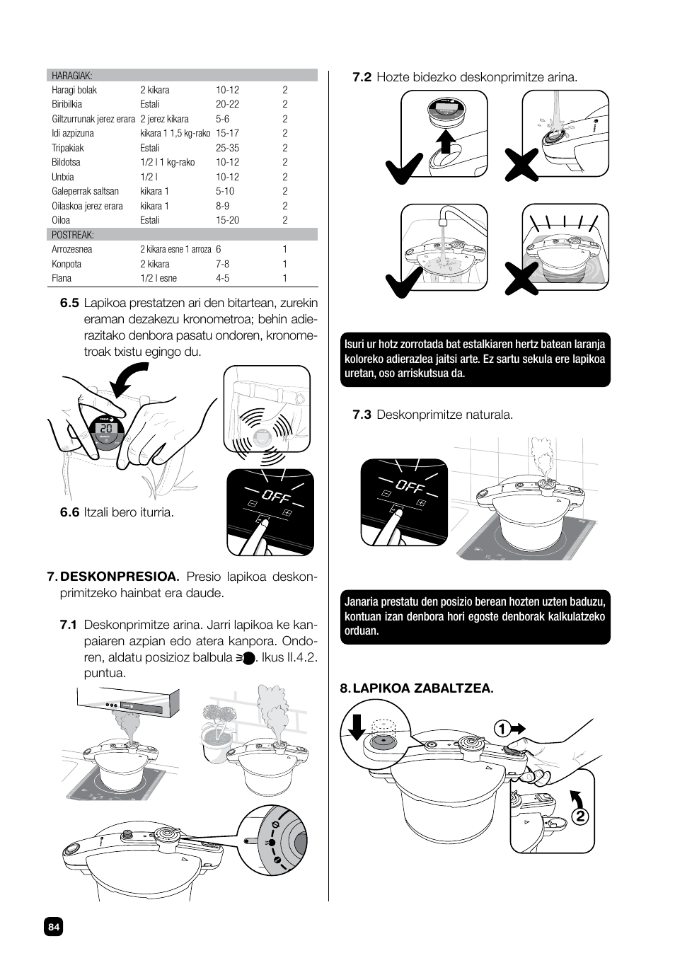 Fagor CHEF XTRA User Manual | Page 84 / 88