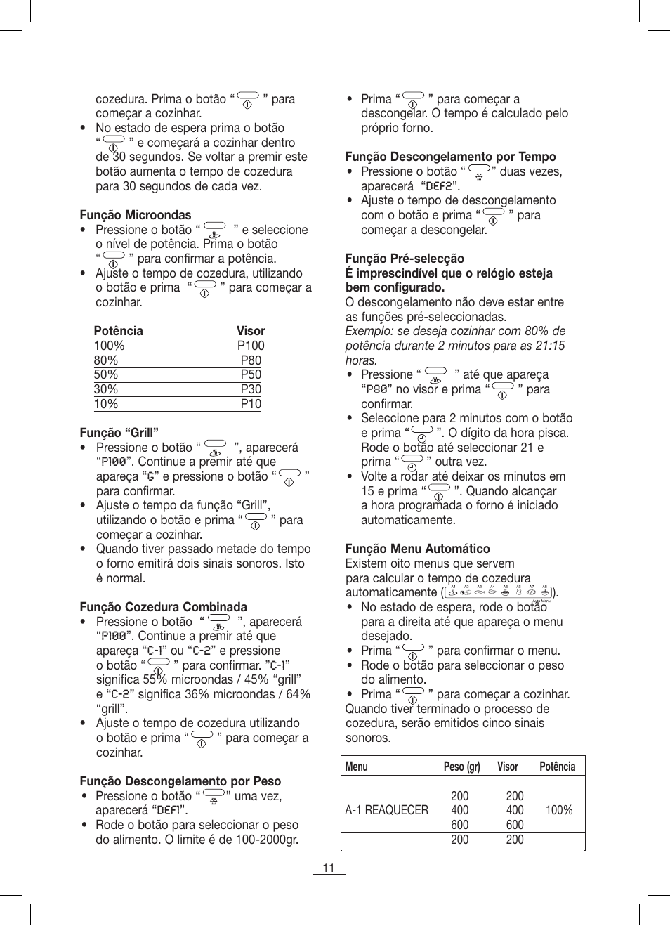 Fagor MO-25DGM User Manual | Page 12 / 90