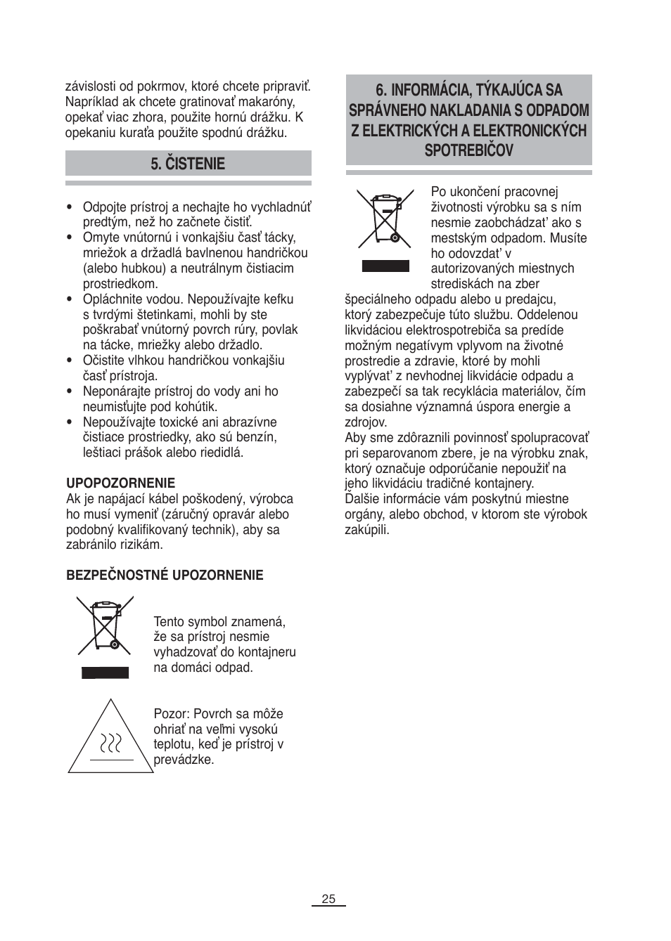 Čistenie | Fagor MH-26MF User Manual | Page 26 / 37