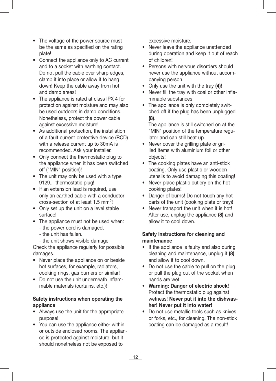 Fagor BBC-842N User Manual | Page 14 / 70