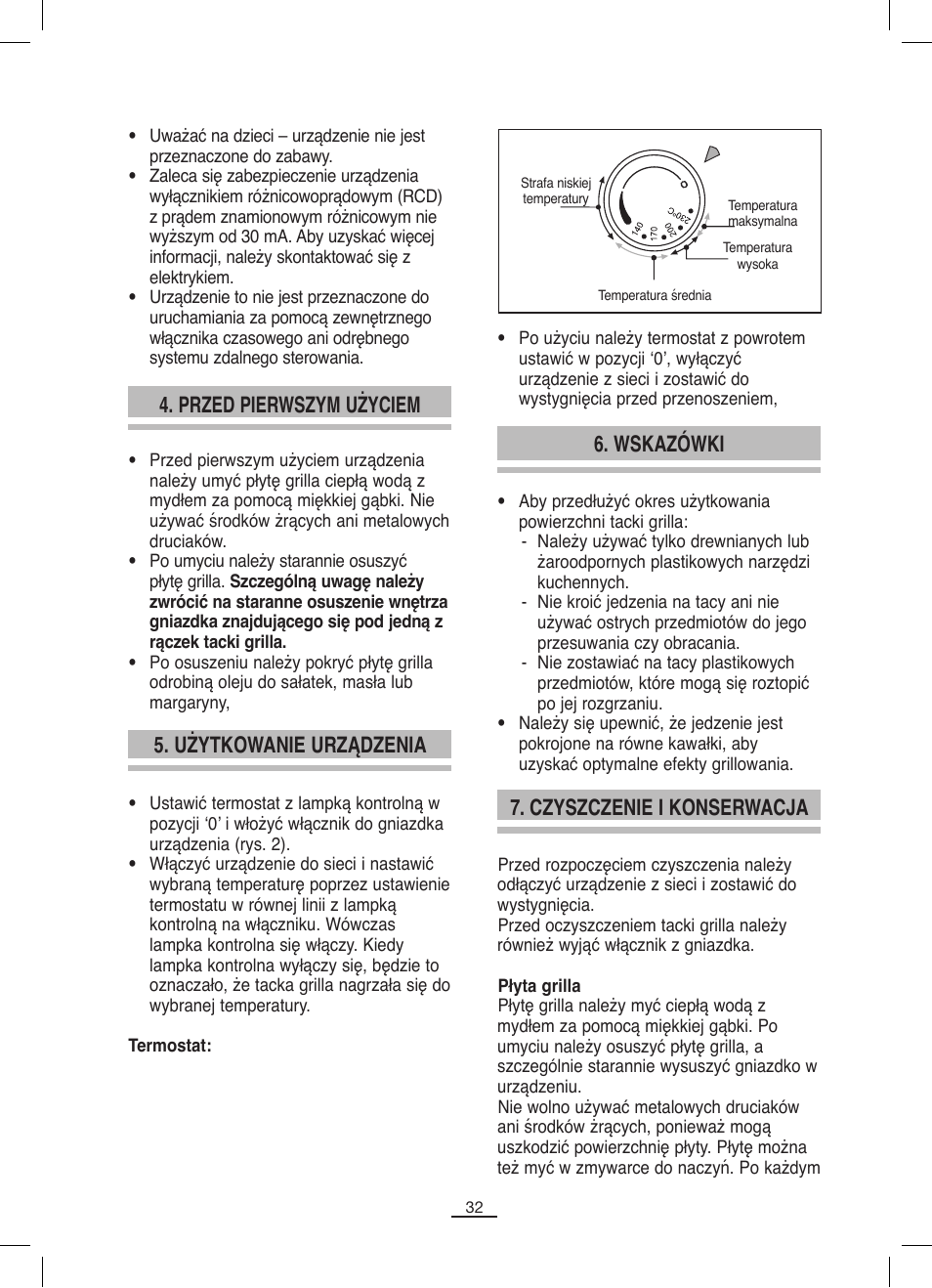 Przed pierwszym użyciem, Użytkowanie urządzenia 6. wskazówki, Czyszczenie i konserwacja | Fagor BBC-846 User Manual | Page 33 / 46