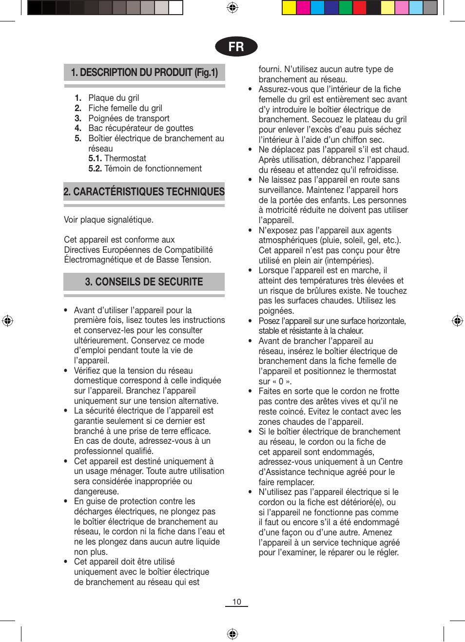 Conseils de securite | Fagor BBC-820 User Manual | Page 11 / 42