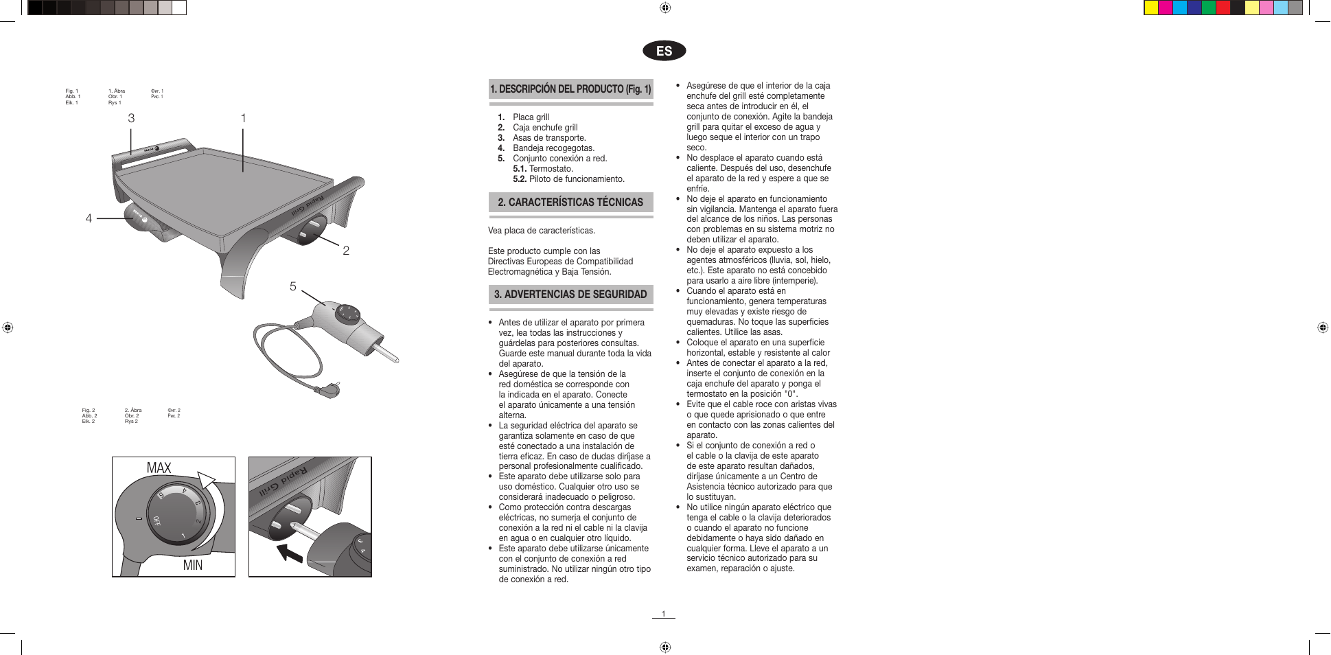 Características técnicas | Fagor BBC-820 User Manual | Page 2 / 42