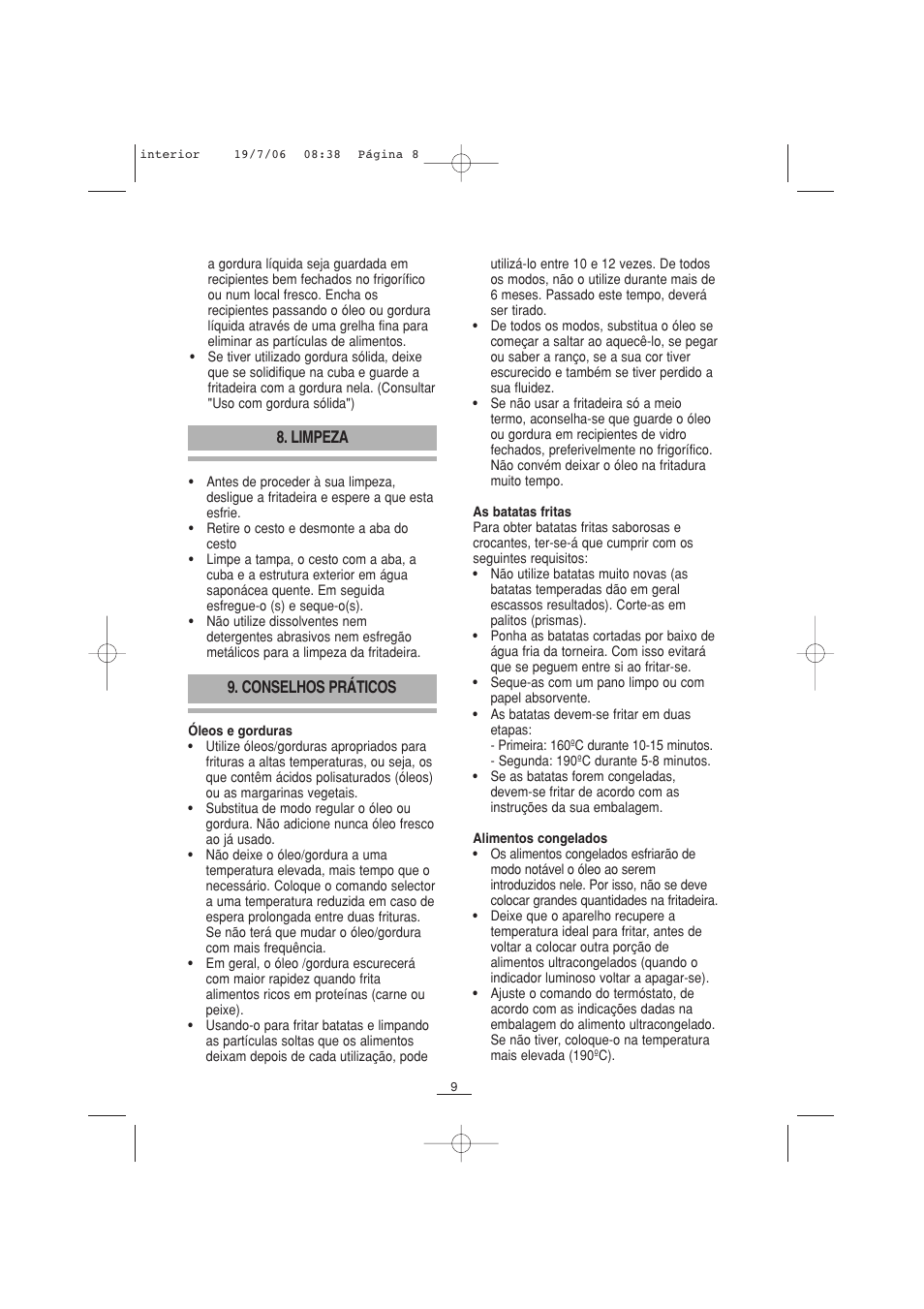 Fagor F-110 User Manual | Page 10 / 66