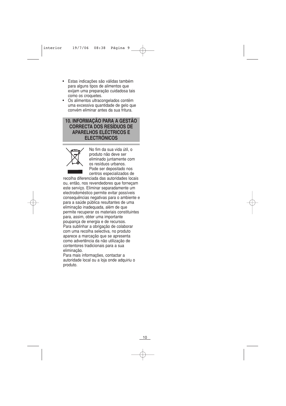Fagor F-110 User Manual | Page 11 / 66