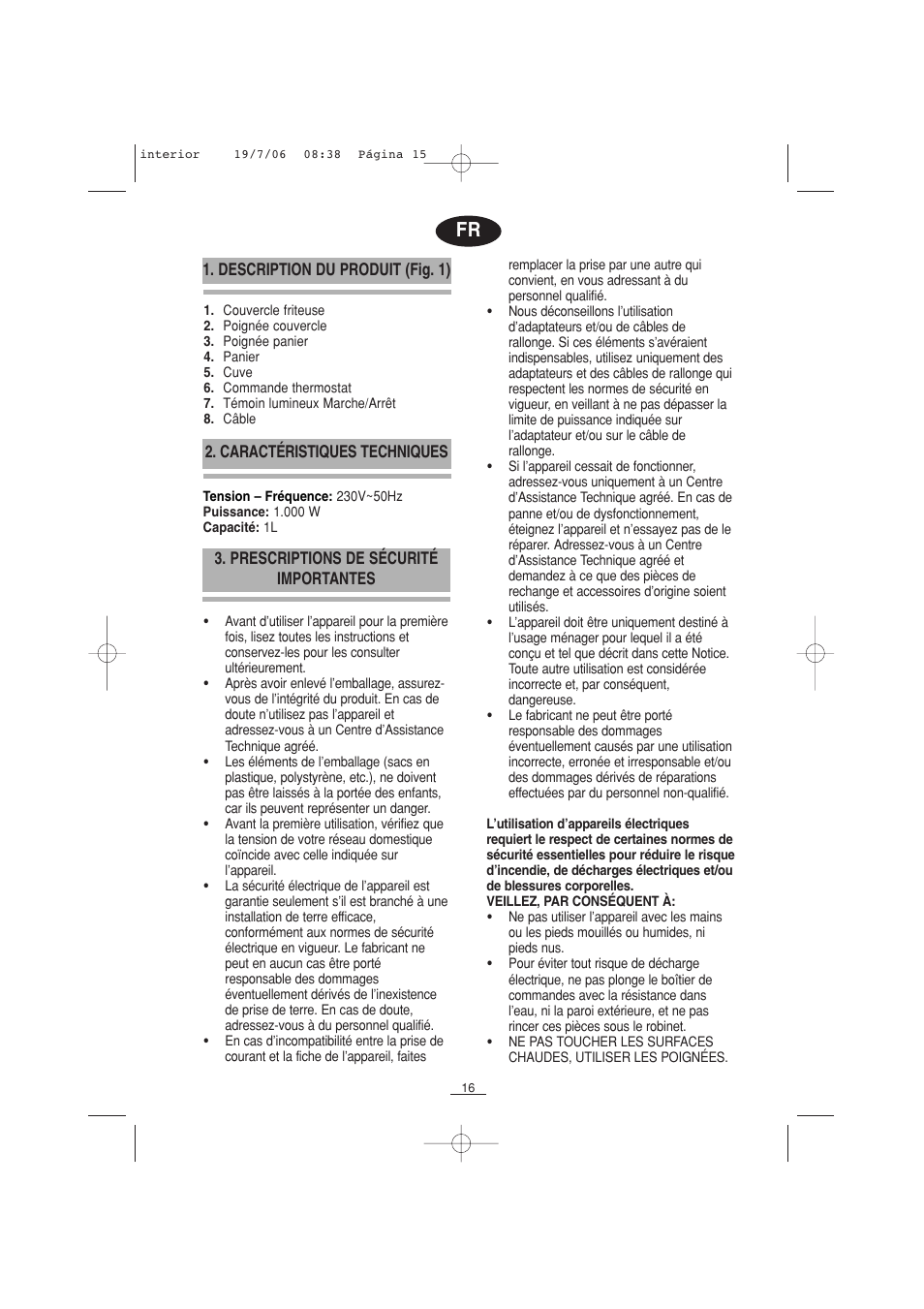 Fagor F-110 User Manual | Page 17 / 66