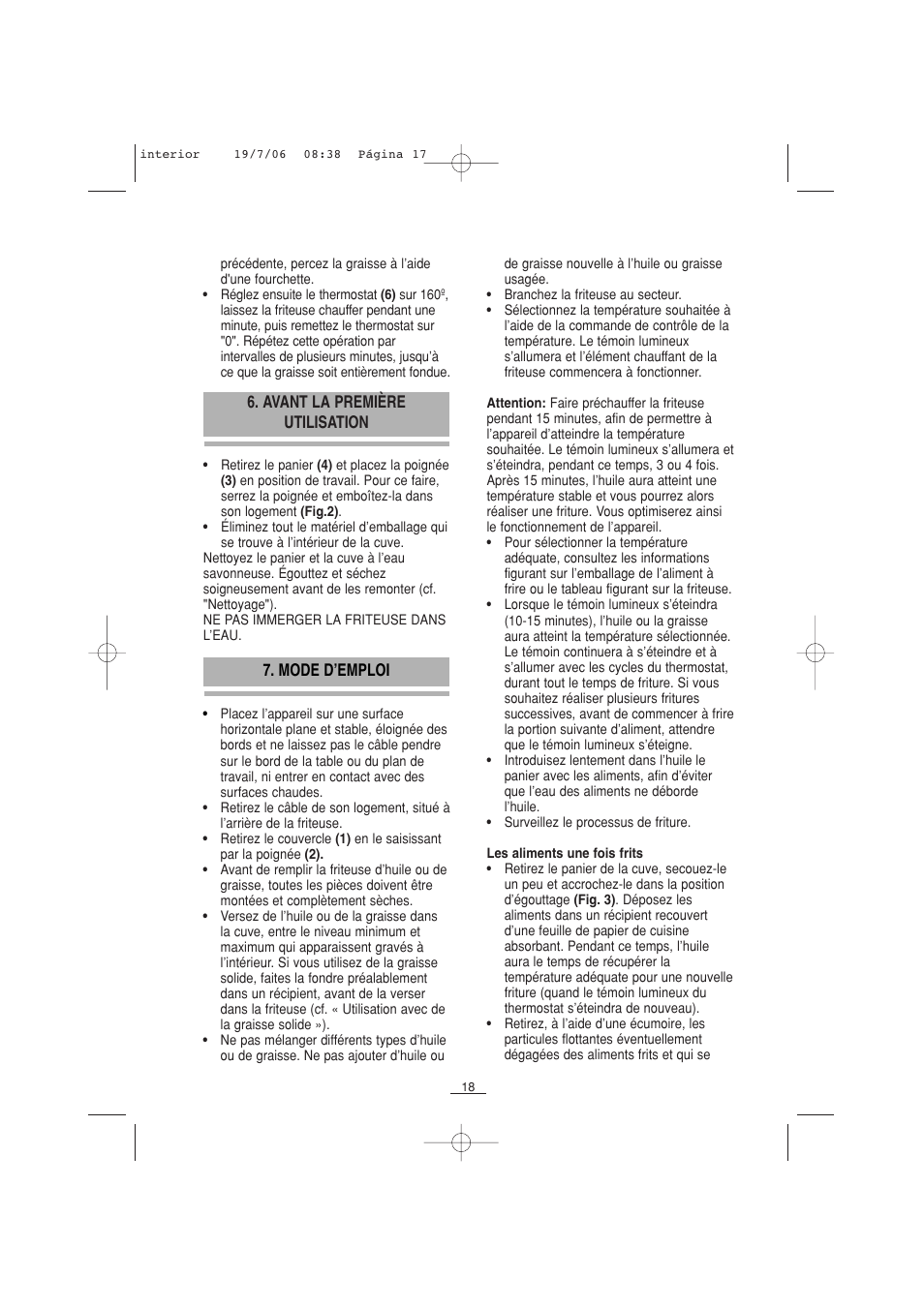 Fagor F-110 User Manual | Page 19 / 66