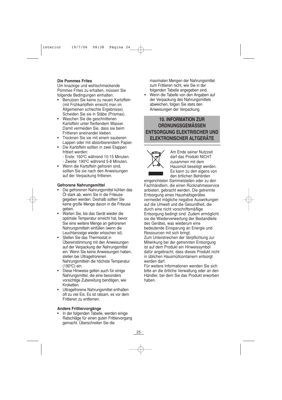 Fagor F-110 User Manual | Page 26 / 66