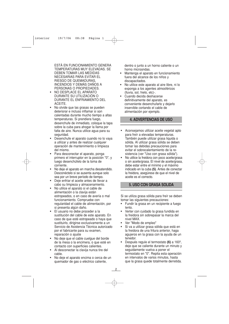 Fagor F-110 User Manual | Page 3 / 66