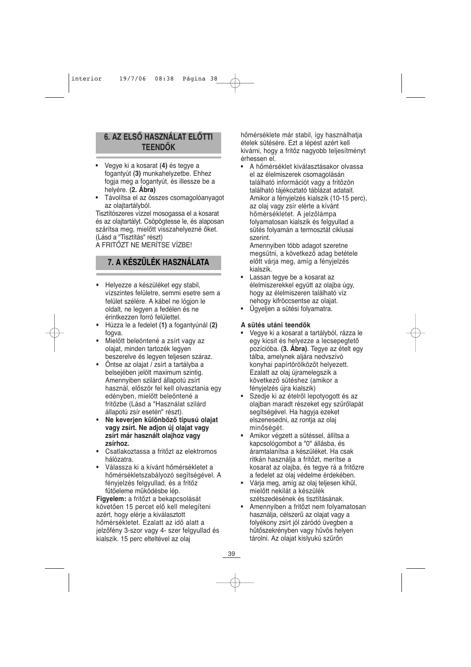 Fagor F-110 User Manual | Page 40 / 66