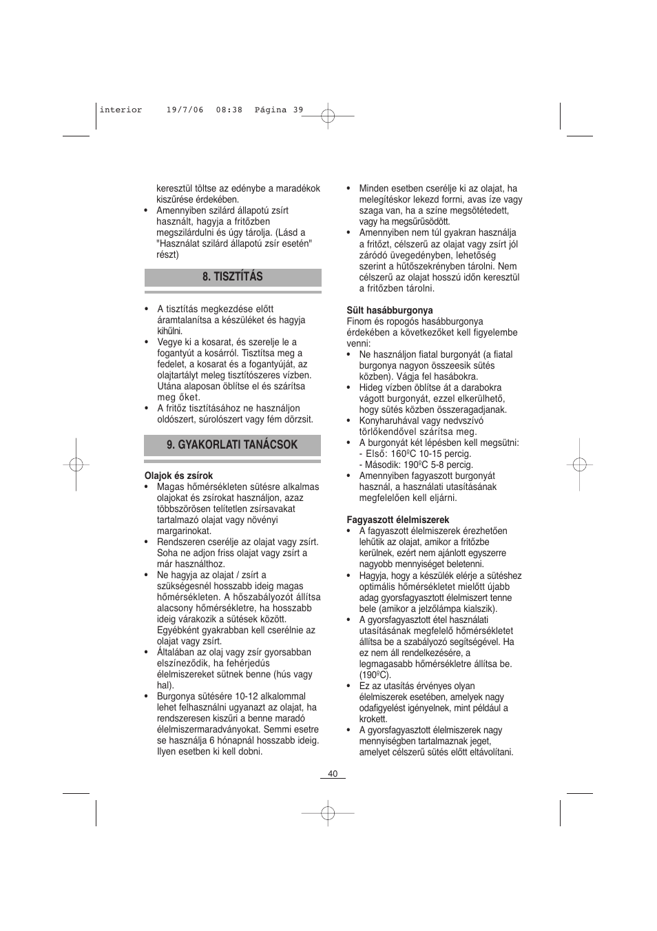 Fagor F-110 User Manual | Page 41 / 66