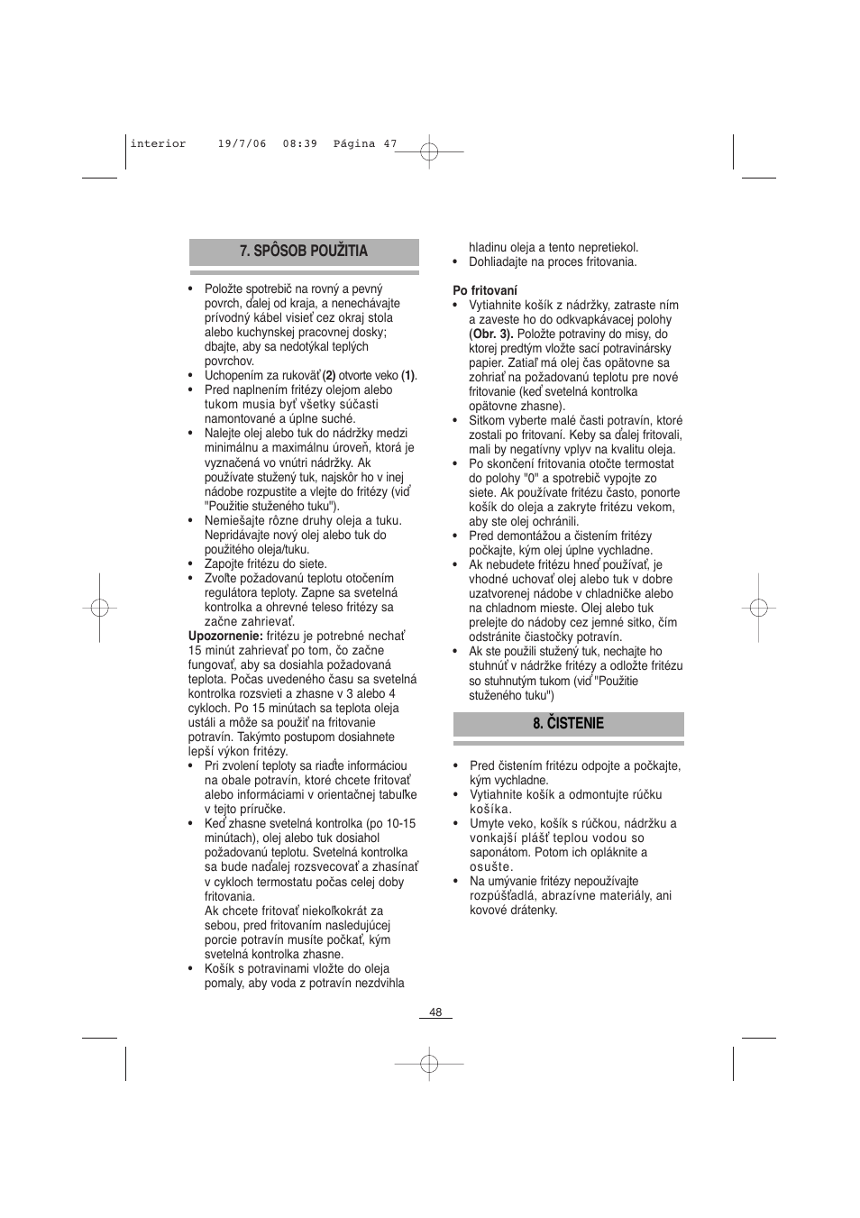 Fagor F-110 User Manual | Page 49 / 66