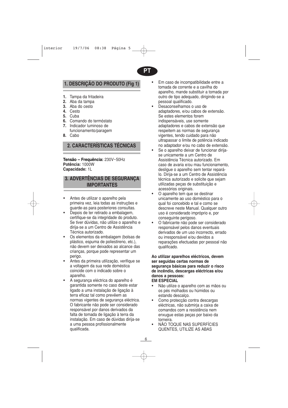 Fagor F-110 User Manual | Page 7 / 66