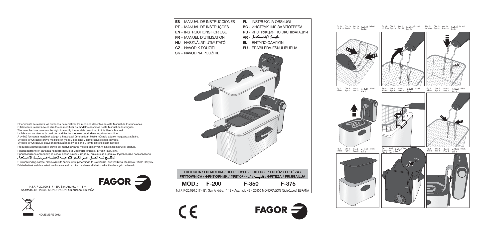 Fagor F-200 User Manual | 84 pages