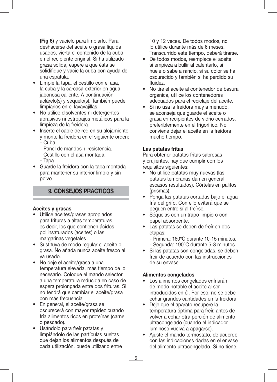 Consejos practicos | Fagor F-200 User Manual | Page 6 / 84