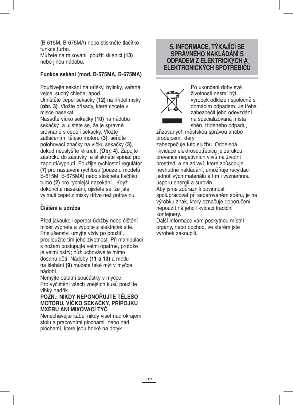 Fagor B-515M User Manual | Page 23 / 46